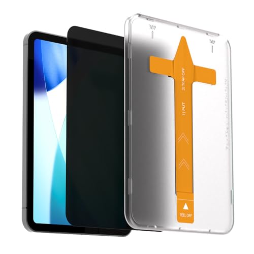 Image of DailyObjects Sheath Privacy Glass Screen Protector For iPad 11th Gen 2025 | 9H Toughened Glass Screen Protector with Bubble Free Applicator Tray