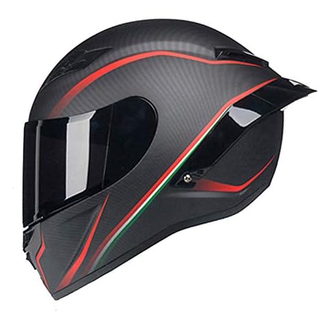 Woljay Full Face Motorcycle Helmet Matte Red Cover