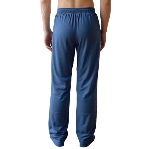 Tear Away Pants for Men & Women 2 Side Snap Open Bottom Sweatpants Loose Fit Casual Post Surgery Pant with Pockets 20254
