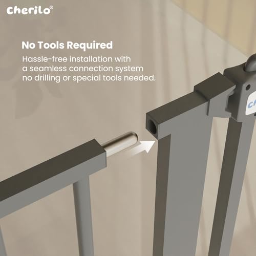 Image of Cherilo Baby Safety Gate Extension Part (20 cm)- Grey (Extension Only)