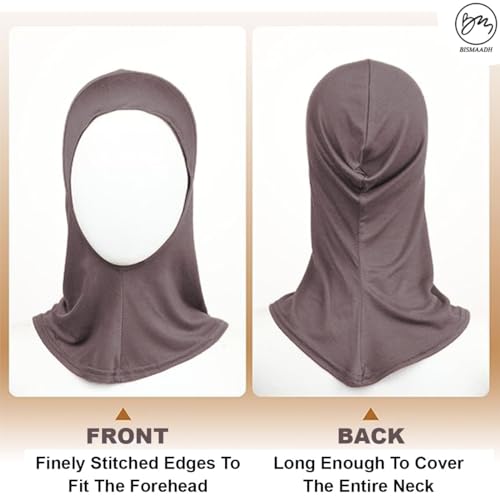 BISMAADH Ready To Wear Hijab for Women, Muslim Instant,Soft Jersey Scarf, Islamic Clothes, Long Hijabs, Abaya2