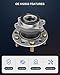 ECCPP Replacement For Wheel Bearing and Hub Assembly For Dodge Caliber For Jeep Compass Patriot 2007 2008 2009 2010 2011 2012 2013 2014 Wheel Hub Bearing 5 Lugs W/ABS (512333x2)