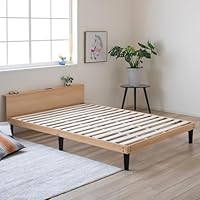 Major In Life ベッド ベッドフレーム すのこ(ブラウン シングル) Amazon｜Major In Life ベッド ベッドフレーム すのこ 宮棚付き