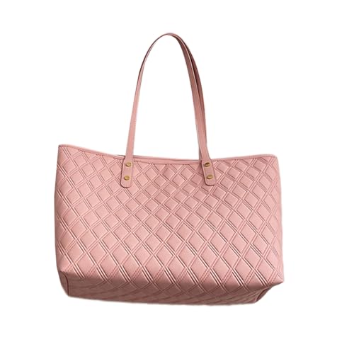 Sac à main en cuir PU matelassé grand volume pour ne plus manquer d'espace au quotidien
