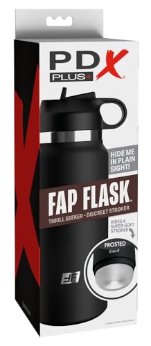 PDX Fap Flask - Thrill Seeker Frosted/Black 8,3x17,8 cm