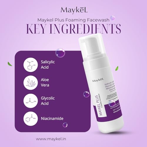 MAYKEL LIFE SCIENCE Maykel Plus Foaming Face Wash 100ml - Image 3
