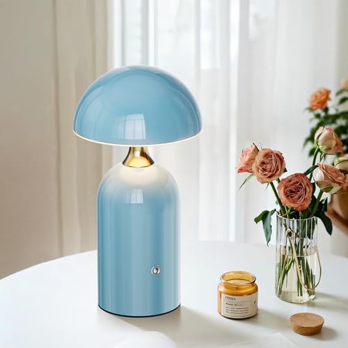 HOMY New Blue Pure Craft Desk lamp Indoor Home Improvement Lighting Outdoor Camping Atmosphere Lamp Nightlight LED Bedroom, Living Room, Home Office, Patio, Bathroom, Dining Table