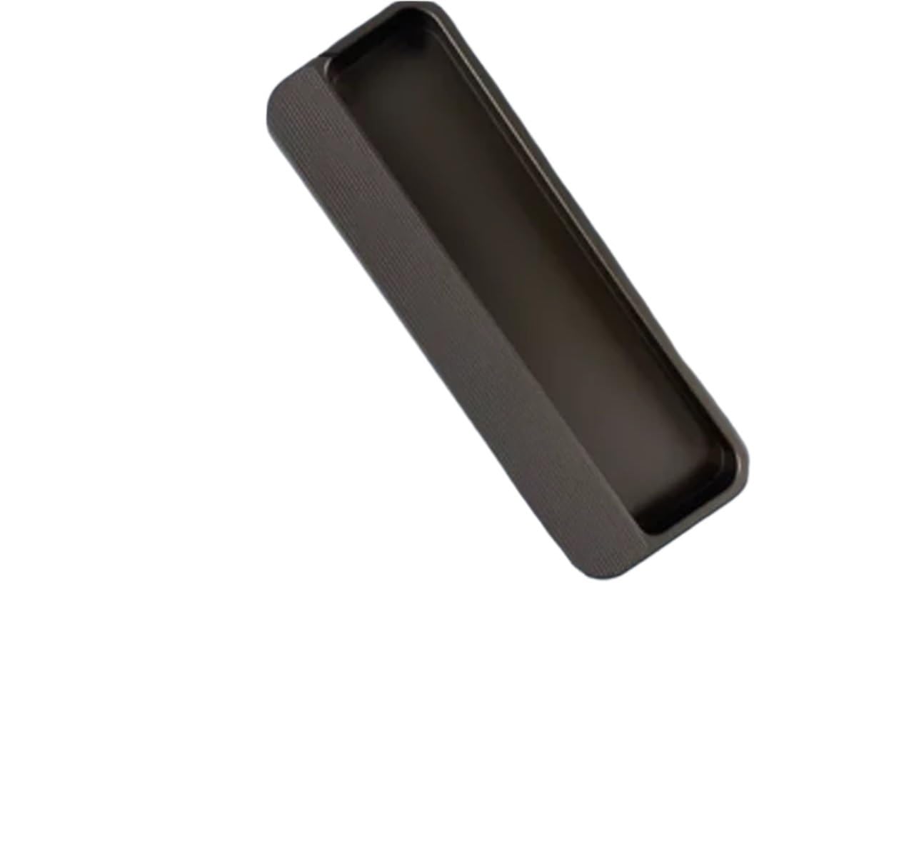 ATEUXOL Recessed Door Handles Simple Embedded Wardrobe, Barn Door, Handle Cabinet Sliding Hidden Folding(Coffee Color 140mm)