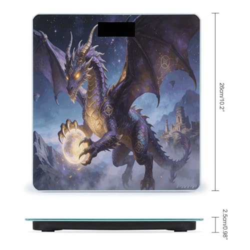 Báscula Digital de Baño Fantasy Dragon con Pantalla LCD miniatura 2