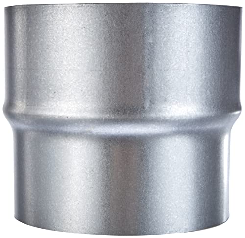 Kamino Flam Erweiterung silber, rostfreie Rohrerweiterung aus feueraluminiertem Stahl, geprüft nach Norm EN 1856-2, zum Anschluss von 110 mm in ein 120 mm Rohr, Edelstahloptik