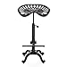 LOKKHAN Industrial Bar Stool-Cast Iron Tractor Seat Stool-Adjustable Counter Height Swivel Breakfast Bar Stool-Rustic Farmhouse Metal Stool-19.7-26.8 Inch Seat Height