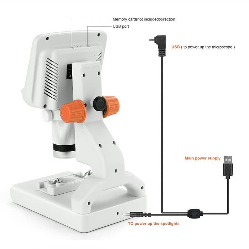 Microscope AD102 Children Biological Microscope Portable with Support