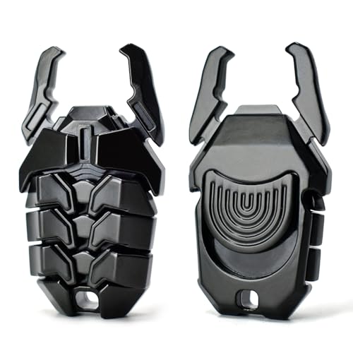 Beetle Fidget Toys Adults, Metal Fidget Toys Fidget Clicker, Creative Beer Bottle Opener, Office Executive Desk Toy for Stress Relief, Anxiety & ADHD, Focus Tool for Men & Women (Black)