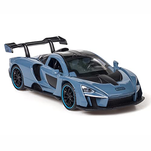 Modelo de carro McLaren Senna de aleación 1:32 con luces y sonido miniatura 1