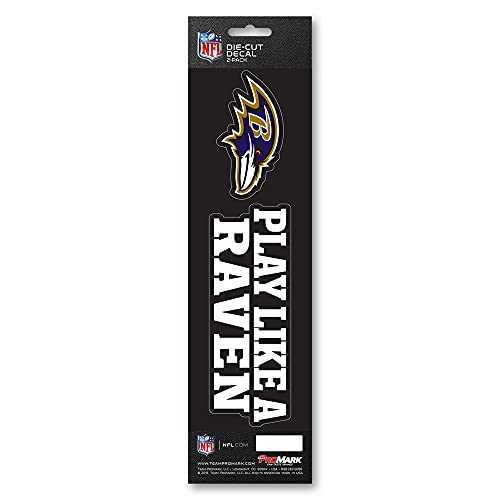FANMATS Promark NFL - Baltimore Ravens Team Slogan Decal 3â€ x 12â€, Multi, One Size