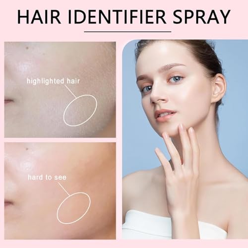 Image of Hair Identifier Spray for Shaving With 4 Pcs Razor, Moisturizing Skin Care Dermaplaner Spray, Body Face Hair Removal for Women | 120ml