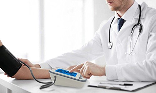 Blood Pressure Monitor, Automatic Upper Arm BP Machine, Digital BP Large Cuff(22-42cm) Kit for Home Use, Pulse Rate Monitoring Meter, Backlit Display, Voice Broadcast, AC Adapter & Batteries Included - Thumbnail 6