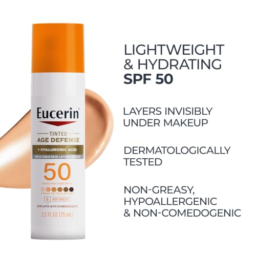 Eucerin Sun Age Defense Tinted Face Lotion SPF 50, 2.5 FL OZ - image 6