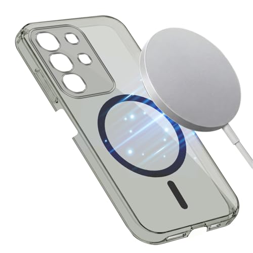 Image of Jkobi Lifetime Anti-Yellow MagSafe Compatible Clear Back Cover Case for Vivo T4x | Vivo Y31 Pro (Sleek Hard Crystal | Shockproof and Camera Protection)