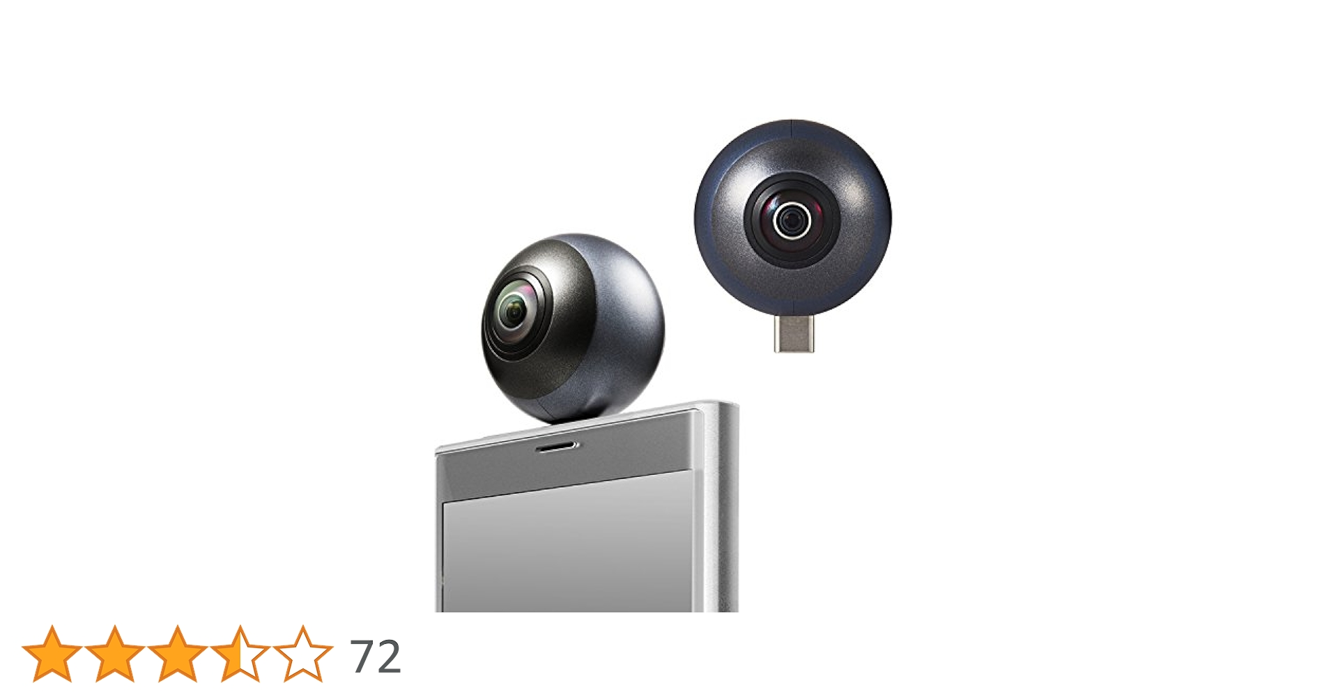 【美品】ELECOM OCAM-VRW01 32GB microSD付き 4K対応VRカメラ“OMNI shot” - OCAM-VRW01BK