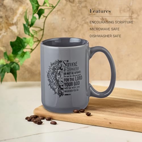 Christian Art Lion Scripture Mug