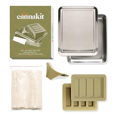 HomeCannaKit - All-Inclusive Herbal Infused Butter Kit, DIY Herbal Butter Maker, Butter Molds Silicone for Butter Sticks