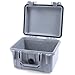Pelican Protector 1300 Case by ColorCase - Silver - Small Size Waterproof Case (Case Only) - Silver Latches