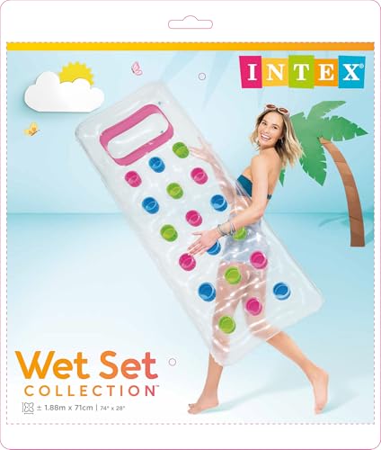 Matelas transparent à poches Intex bicolore et résistant - 7
