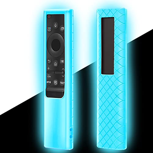 Case Compatible with Samsung Smart TV Remote Control 2021/2022, Cover for Solar Cell Remote BN59-01357 BN59-01385 BN59-01265A Universal Silicone Skin Sleeve Glow in The Dark Sky