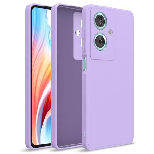 Image of Outlouders Back Cover for Oppo A79 5G | Camera Protection | Durable Soft Matte Silicone Bumper Case (Purple)