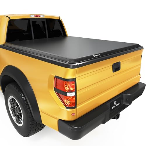 YITAMOTOR Soft Roll Up Truck Bed Tonneau Cover Compatible with 2009-2014 Ford F-150 5.5 ft Bed 5'6" Soft Roll-Up 2009-2014