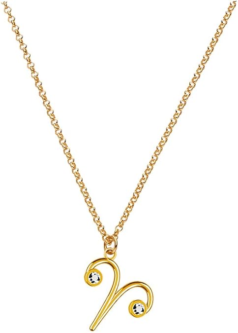 Zodiac Sing Necklace – Moissanite Star Sign Pendant on 18