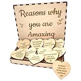 GIMOCOOL Cadeaux d'anniversaire de Meilleur ami - Boîte sentimentale Unique avec 10 Raisons pour lesquelles tu ES Mon Meilleur ami - 10 Raisons pour lesquelles Vous êtes ma Meilleure Amie Cadeaux