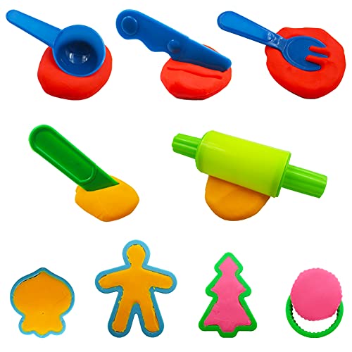 Frimoony Dough Tools Set For Kids, Various Plastic Cutter, Extruder, Rolling Pin For Party, 31 Pieces #TOP5