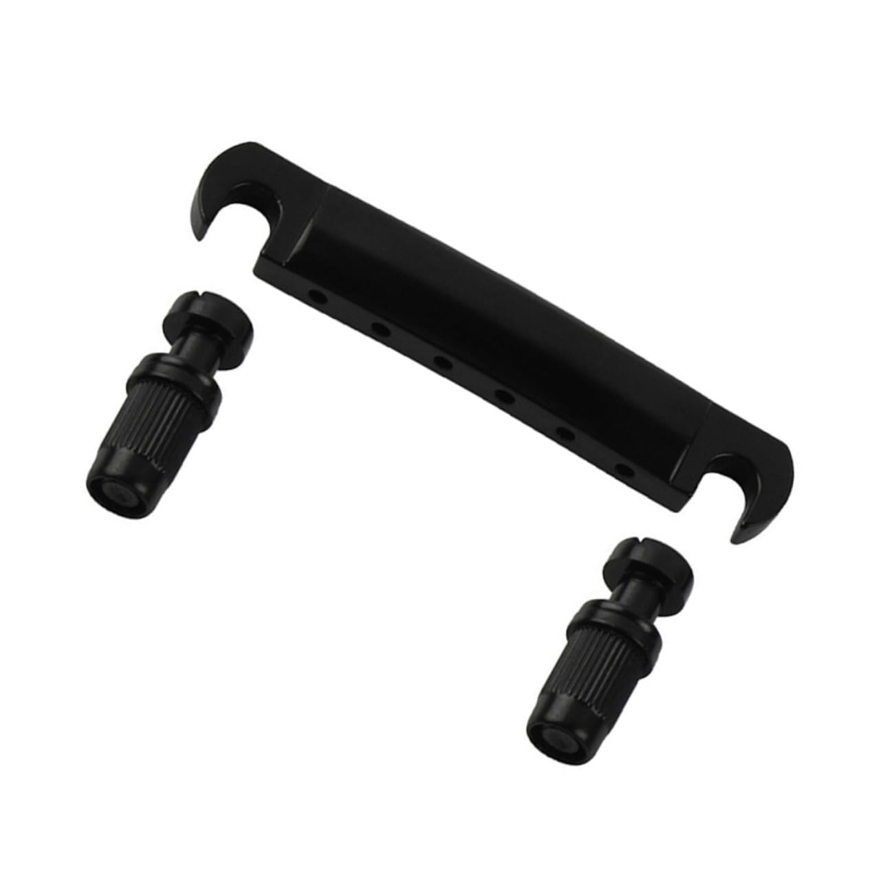 CIMAXIC Roller Bridge and Tailpiece for Electric Guitar Black Easy to Install and Clean