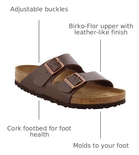 BIRKENSTOCK Arizona BS ダークブラウン26cm【新品】 Amazon.com | Birkenstock Women's Arizona Birko-Flo Dark Brown