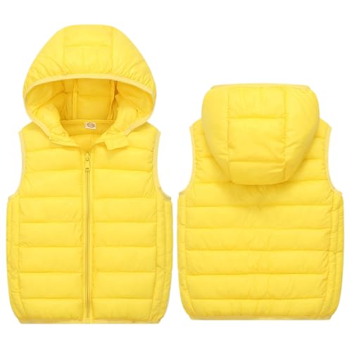 Boys Girls Puffer Vest Kids Sleeveless Quilted Zipper Hooded Down Jacket Warm Waistcoat Outwear Fall Winter Clothes2