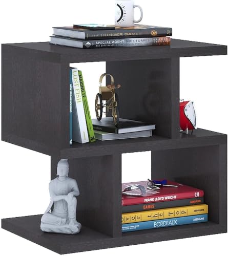 Image of Engineered Wood Zl Side Table, End Table (BLACK1)