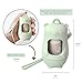 Teddy Bear Diaper Bag Dispenser | Diaper Trash Bags on the Go Dispenser w/Silicon Strap | 15 UNSCENTED Baby Poop Bags per Roll | Dirty Diaper Bags Disposable | Diaper Waste Bags (SAGE GREEN)
