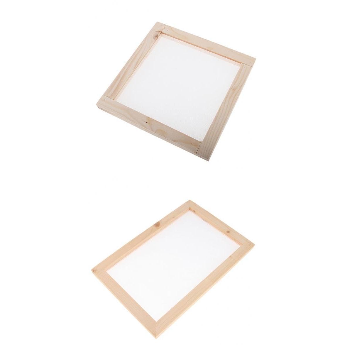 2 x Wooden Paper Making Mould Frame Screen for DIY Paper Handcraft-image-38