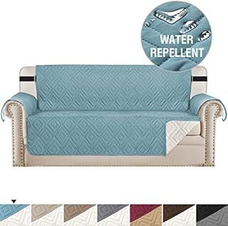 H.VERSAILTEX Reversible Sofa Slipcover Furniture Protector Water Resistant 2 Inch Wide Elastic Straps