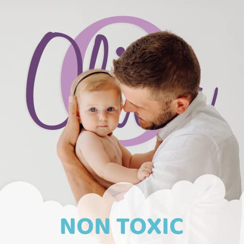 Custom Name & Initial - Premium Series - Baby Boy - Wall Decal Nursery For Home Bedroom Children (M511) (Wide 22" X 15" Height) #TOP5