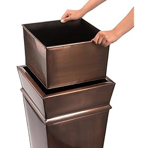 Hpottertallplanterlargecopperflowerpotoutdoorindoorpatio Urban Country Home Decor H potter tall planter large copper flower pot outdoor indoor patio urban country home decor