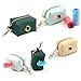Dog Poop Bag Holder DH Designer Luxury Canvas Dog Poop Bag Dispenser, 8 x 5 x 5 cm, Fits 2 Rolls, Colors Green and Beige, Standard Dog Poop Bags Holder (Green)