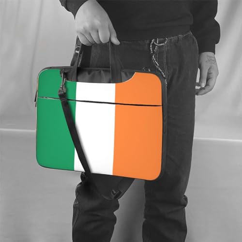 Bolsa de hombro para laptop con bandera irlandesa y maletín de ordenador 6