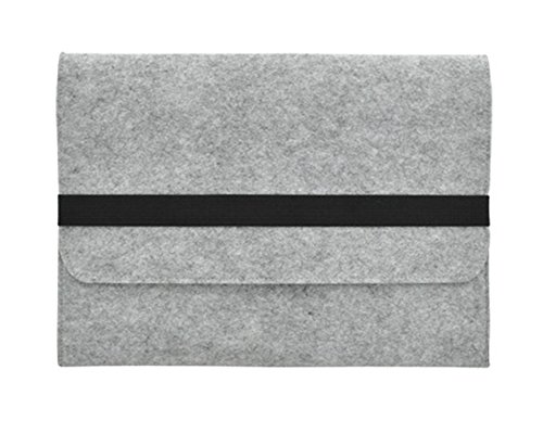 Preisvergleich Produktbild Filz Schutzhülle Laptoptasche Laptophülle Tasche Filztasche Notebooktasche Laptop Sleeve für 11.6-15.6 Zoll Macbook air 17" Hell Grau