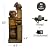 Bumilgar 53" H Outdoor Garden Water Fountain for Garden, Patio, Backyard, Deck, Porch and Home Art Decor, 4 Tiers Cascading Large Outdoor Fountain with Lights,Gold