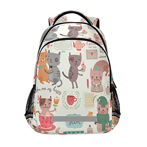 Sac à dos scolaire chat mignon idéal pour la rentrée des classes