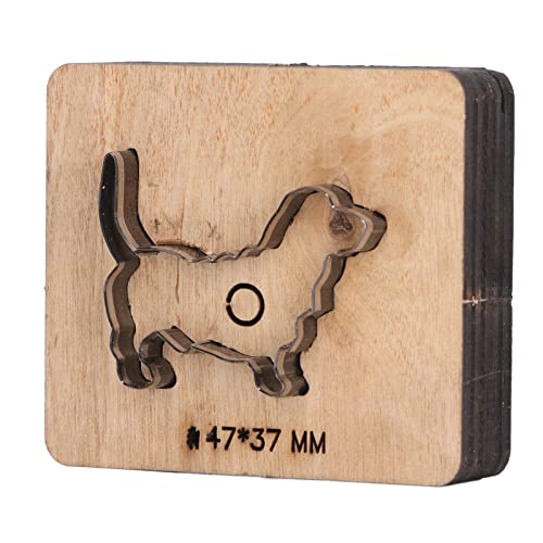 Dog Shape Leather Cup Die Cut Cut Punching Tool for Wallets and Ceintures Carresse Treatment Resum Prum Alloy Steel Material