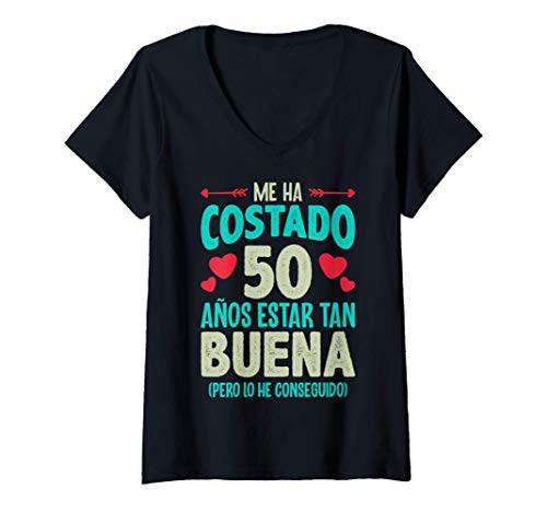 Mujer Me Ha Costado 50 Años Regalo 50 Cumpleaños 1970 Para Ella Camiseta Cuello V Cover